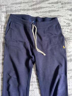Polo Ralph Lauren Navy Blue Fleece Drawstring Sweatpants Men’s Large